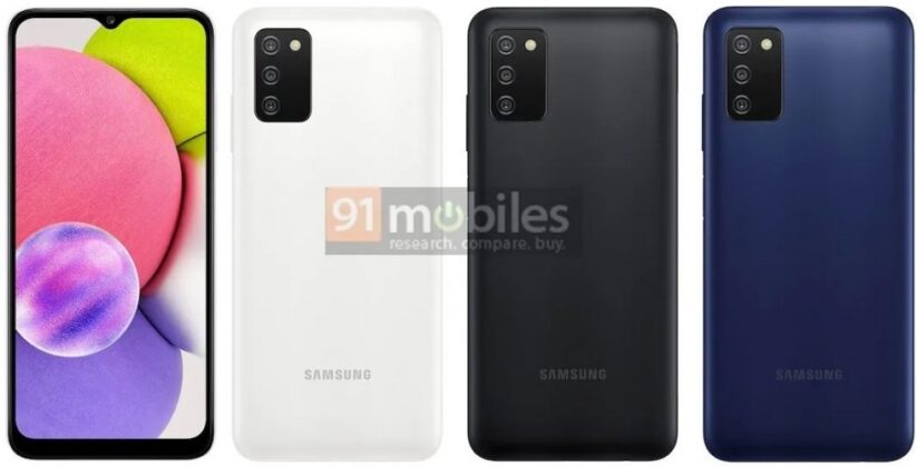 Samsung Galaxy A03s Renders Leaked Launch Seems Imminent Gizmochina