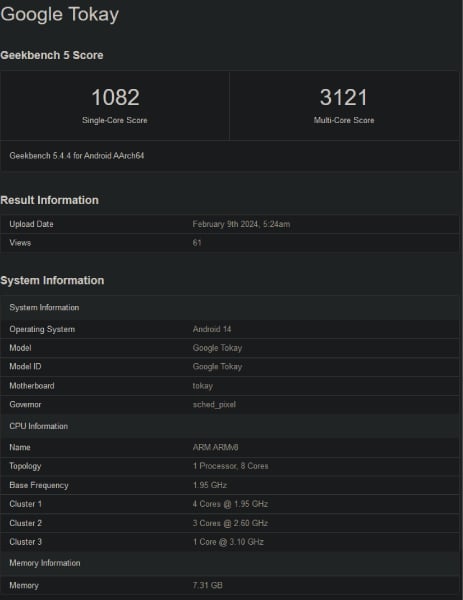 Geekbench Scores Suggest Tensor G Performance Lags Behind Tensor G