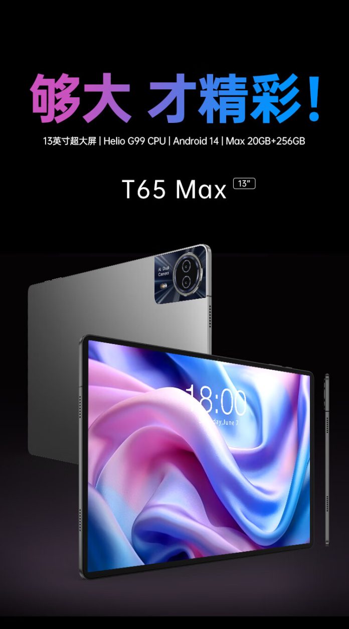 Teclast Launches T65 Max Tablet With 13 IPS Display Helio G99