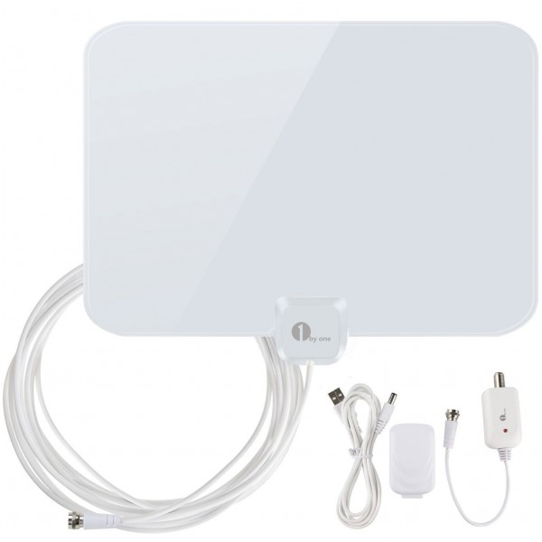 Get $7 Off 1byone Shiny Antenna Super Thin Amplified HDTV Antenna ...