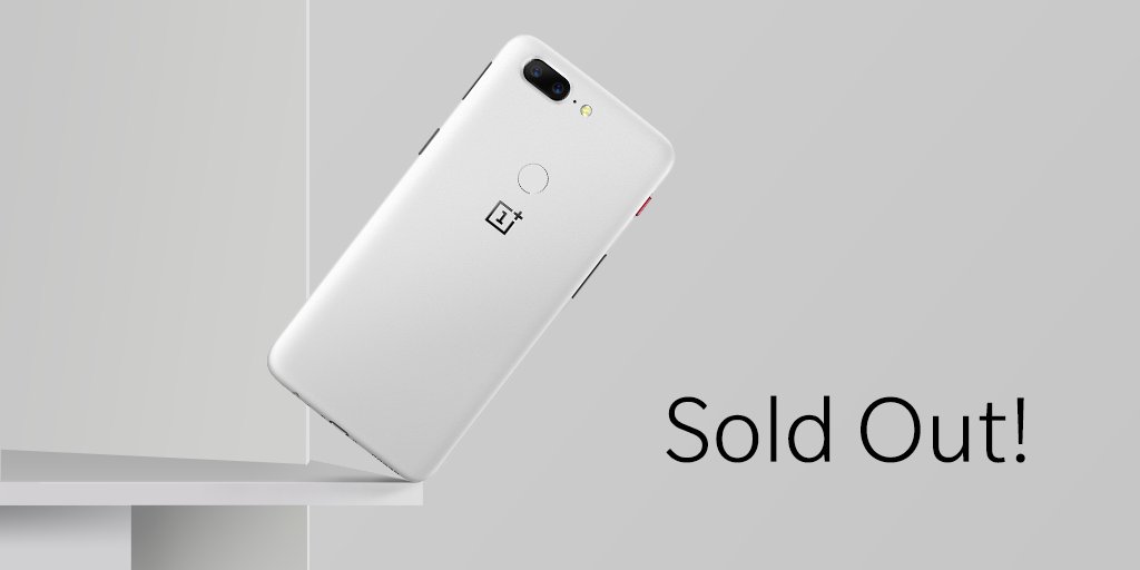 Oneplus 5t sandstone white out of stock