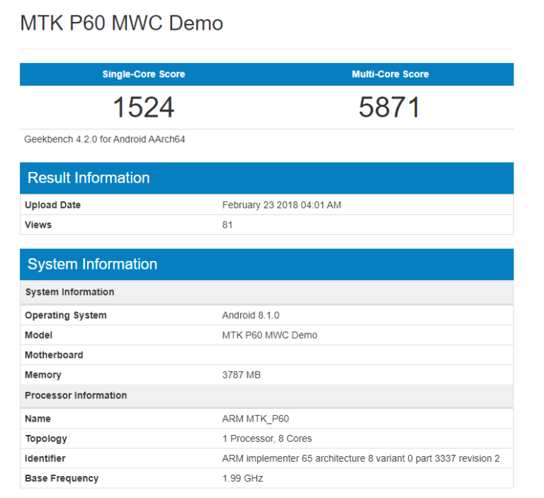 Процессор mediatek helio p60 сравнение с snapdragon 439