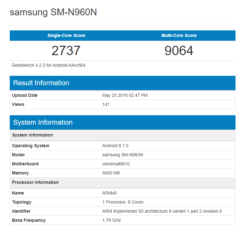 galaxy note 9 exynos