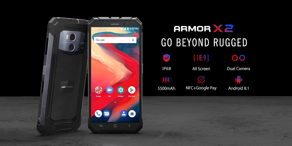 Ulefone Armor X2 goes official bearing an IP68 rugged build, big ...