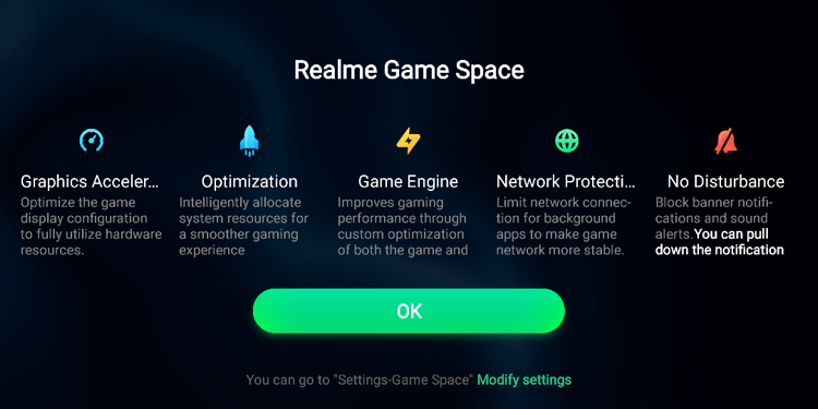   Realme Gaming Area 