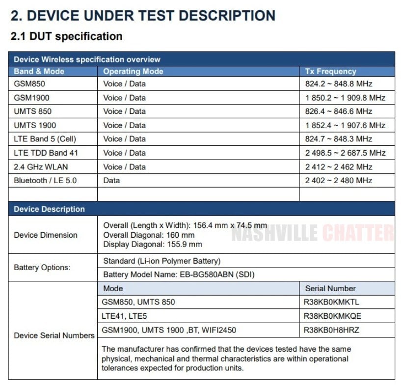 samsung m20 display specification