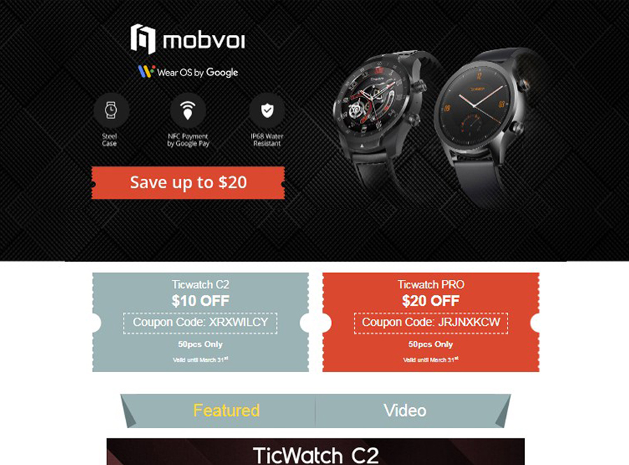 Ticwatch e geekbuying sale