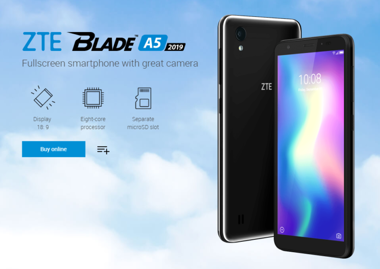 Zte blade a5 2019 обновление