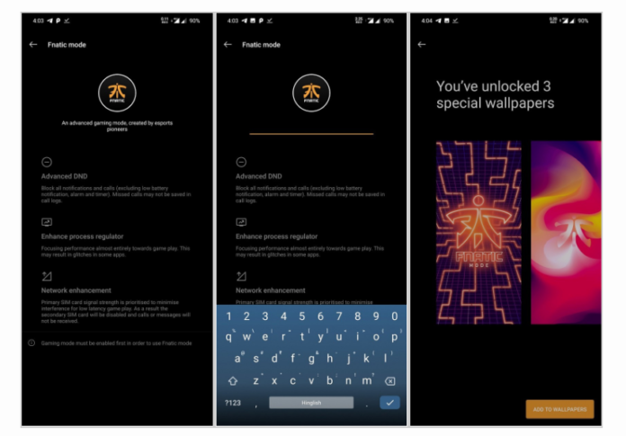 Режим fnatic на oneplus