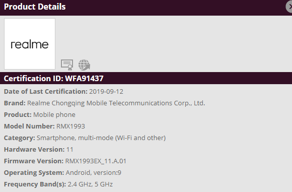 Oppo Find X2 and Realme RMX2061 get Wi-Fi Alliance certification