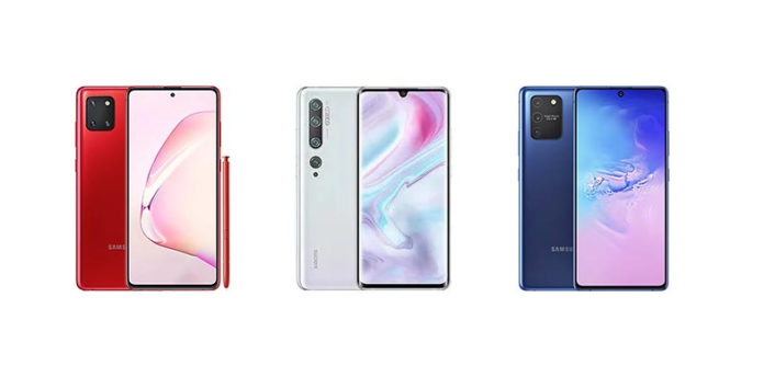 mi note 10 lite vs samsung s10 plus