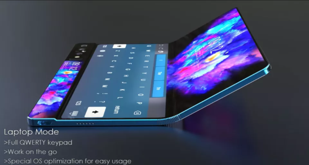 Samsung Galaxy Fold 2 appears in a Design Concept video, features a ...