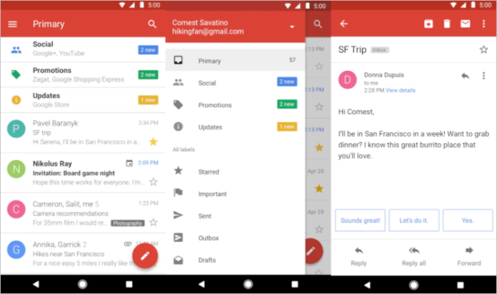 Google releases Gmail Go on the Play Store & it is open for all Android ...