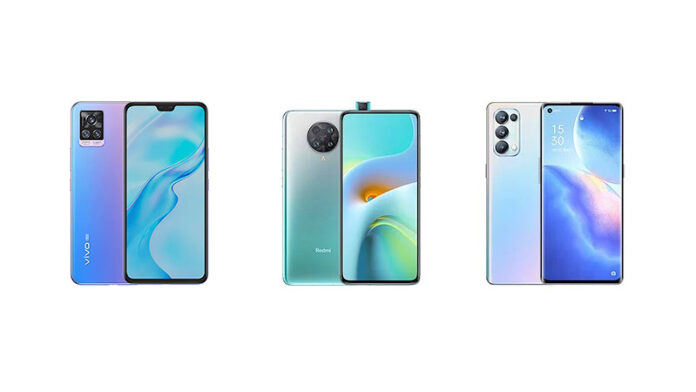 Vivo V20 Pro Vs Redmi K30 Pro Vs Oppo Reno5 Pro: Specs Comparison 