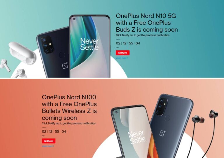 Oneplus Brings The Nord N10 5g And Nord N100 To North America Gizmochina 2352