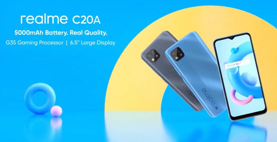 Realme C20A design and key specs revealed ahead of launch - Gizmochina