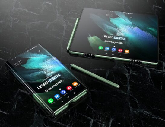 Samsung Galaxy Z Fold Tab patent-based concept renders showcase a tri ...