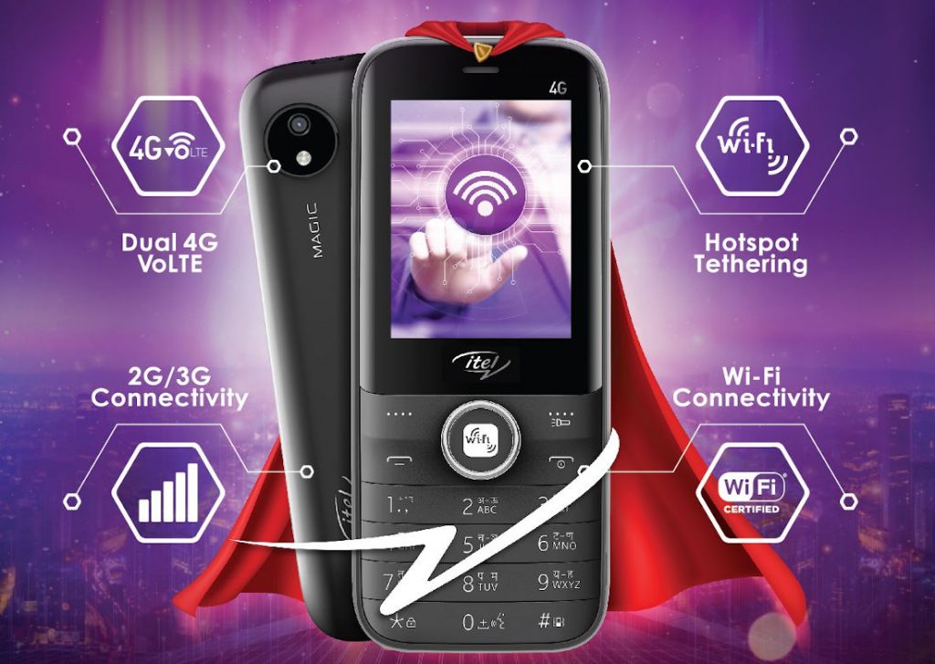 itel Magic 2 4G (it9210) is a budget 4G feature phone with WiFi