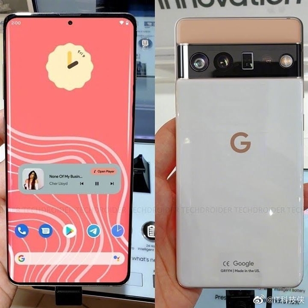 Google Pixel 6 Pro live shot spotted, reveals curved display, unique dualtone design Gizmochina