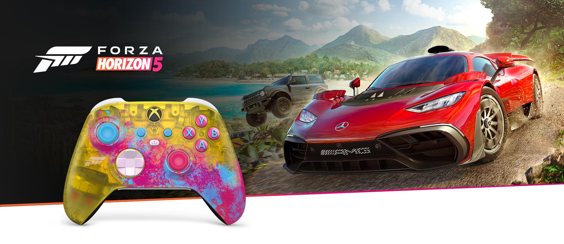 Xbox Wireless Controller Forza Horizon 5 Limited Edition is a 