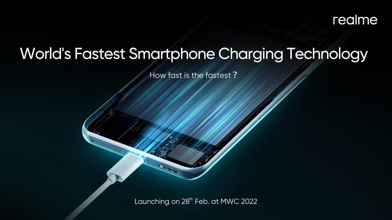 Realme to launch world's fastest smartphone charging technology on Feb