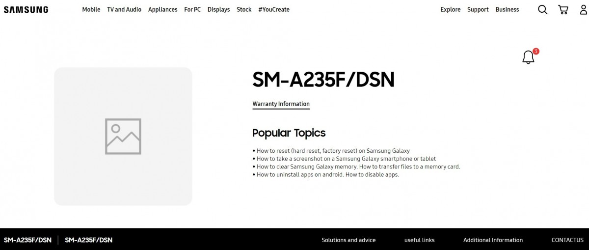 Smartphone Samsung Galaxy A23 (SM-A235F) - Tabtel