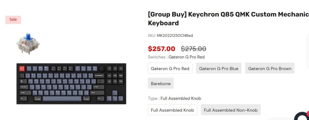 Keychron Q85 Mechanical Keyboard is now open for Pre-Orders on Group ...