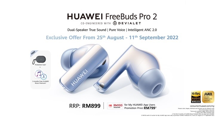 Huawei Launches the Freebuds Pro 2, its Latest Premium Wireless ANC  Earphones, in Malaysia - Gizmochina