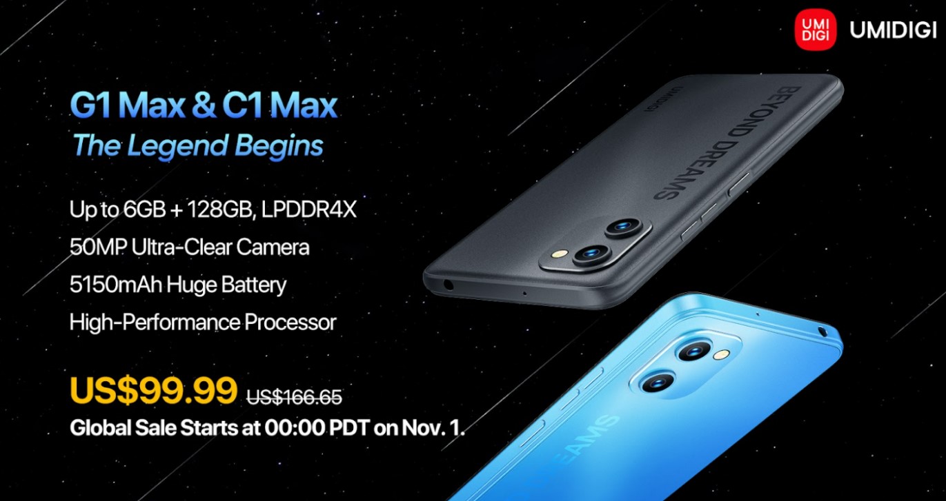 Umidigi G1 Max And C1 Max Smartphone Global Launch Specs Price Giveaway Gizmochina 2755