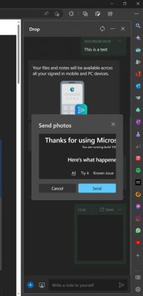 Microsoft Edge 'Drop' feature will allow seamless file sharing between Windows 11, Android & Mac 