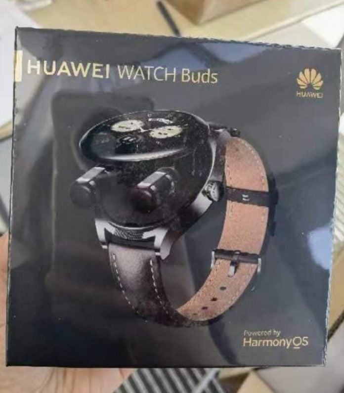 Leaked Huawei Watch Buds Packaging Live Images Reveal An Earbuds Compartment Gizmochina