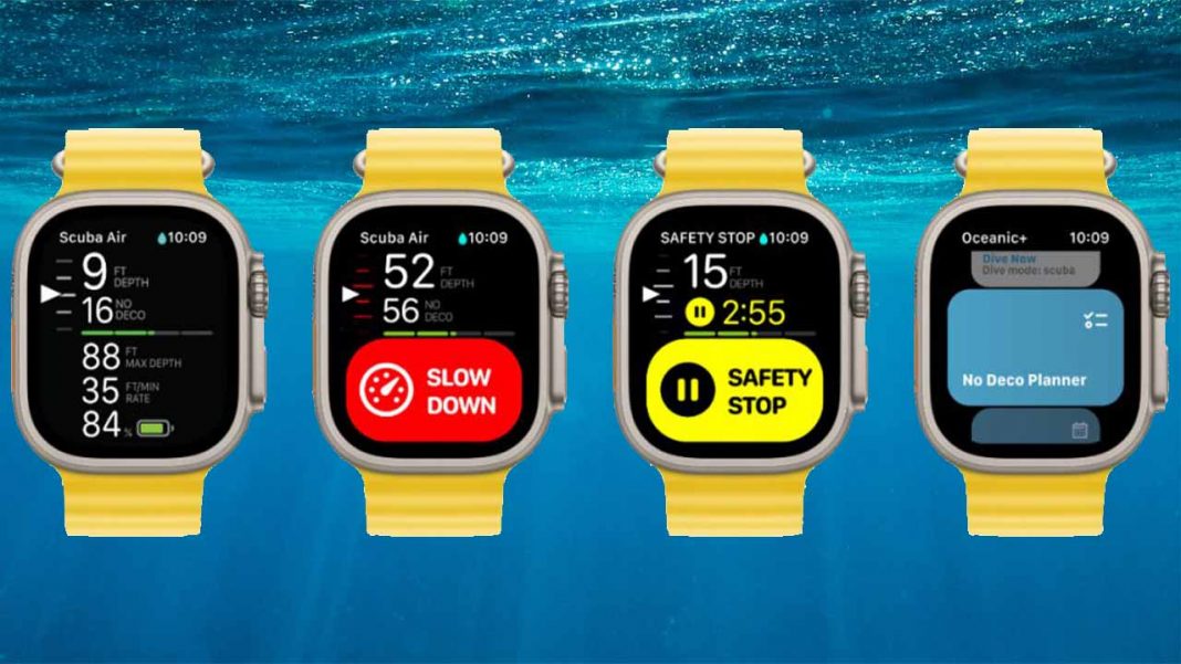 Apple Announces Oceanic+ App That Turns Apple Watch Ultra into a Diving