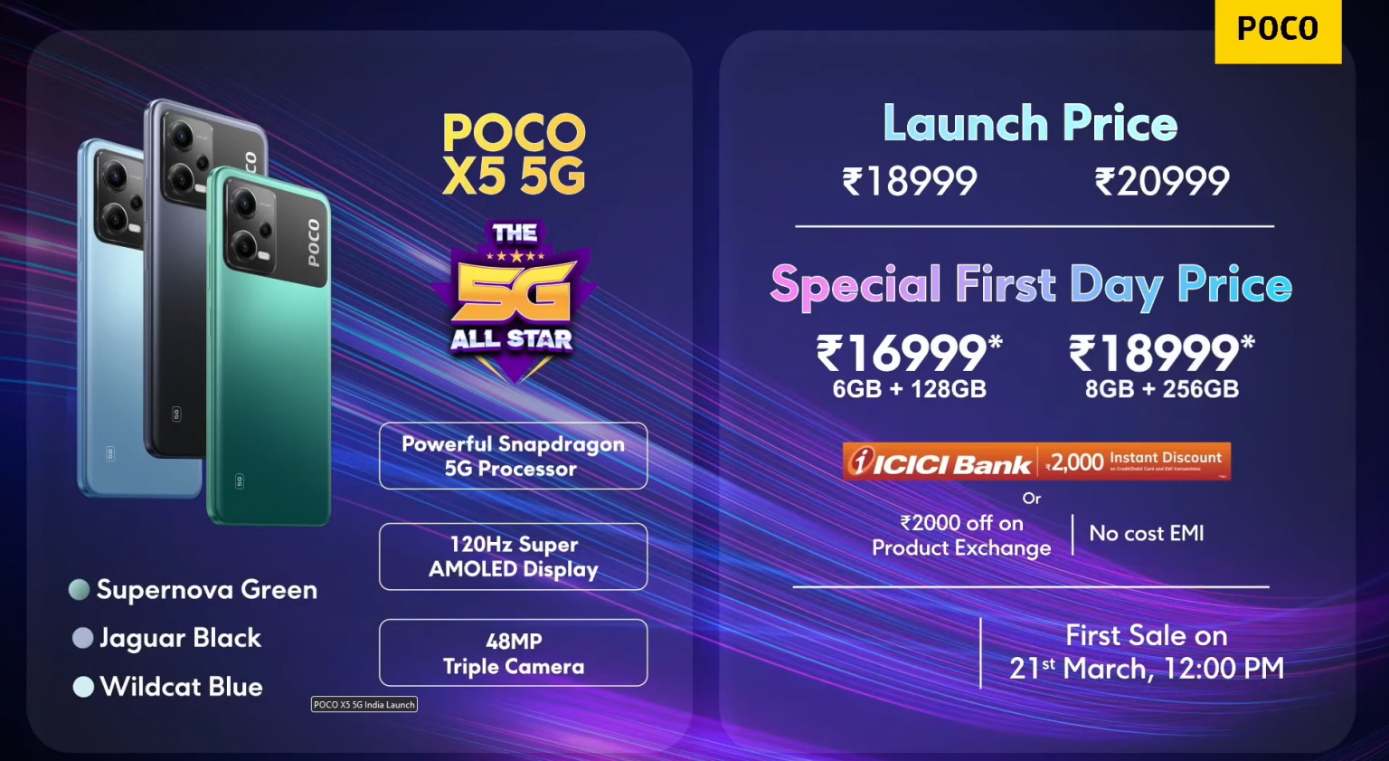 POCO X5 Launched in India with SD695, 5000mAh battery, 120Hz Display ...