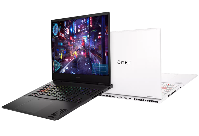 HP Omen Transcend 16 gaming laptop with miniLED screen, slim and