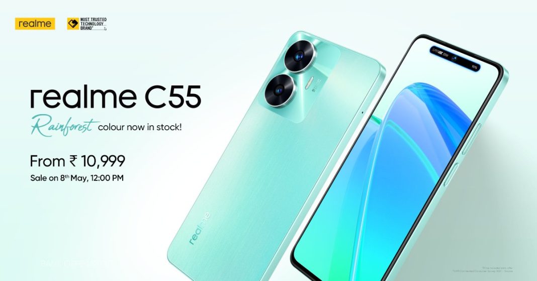 Realme C55 Rainforest edition launched in India at brand's 5th ...