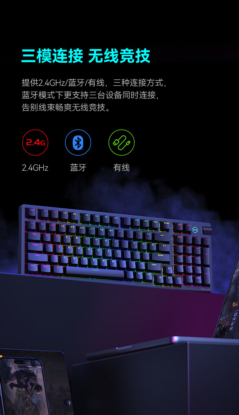 Edifier HECATE G4K mechanical keyboard with 1ms latency launched for ...