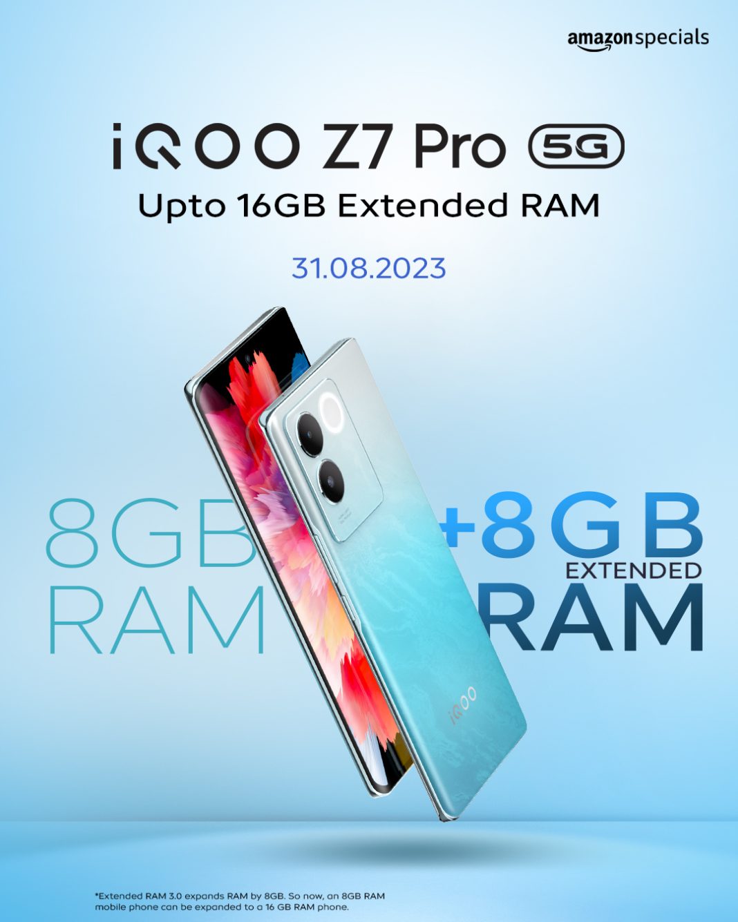 iQOO Z7 Pro 5G Graphite Matte color option, 8GB RAM & Curved display ...