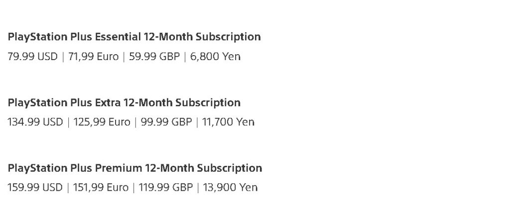 PlayStation Plus Extra: 12 Month Subscription