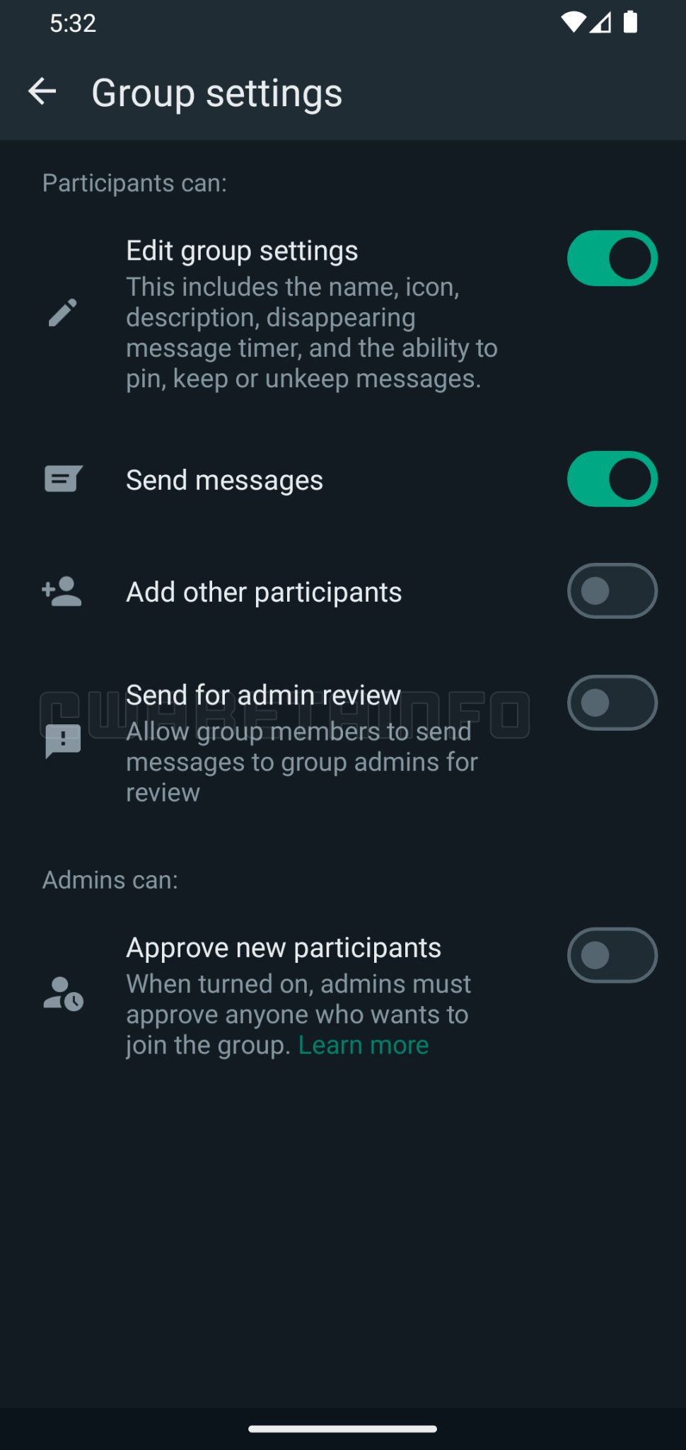 WhatsApp’s Latest Beta Introduces Admin Review Feature - Gizmochina