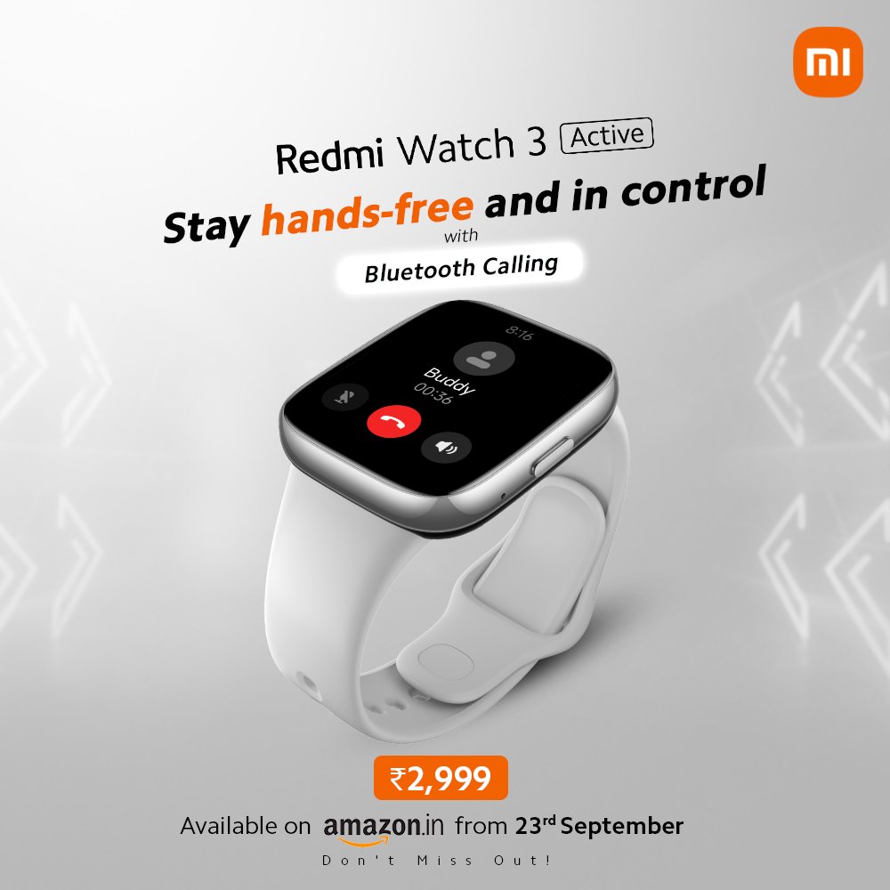 Redmi Watch 3 Active Bluetooth Calling Smart Watch