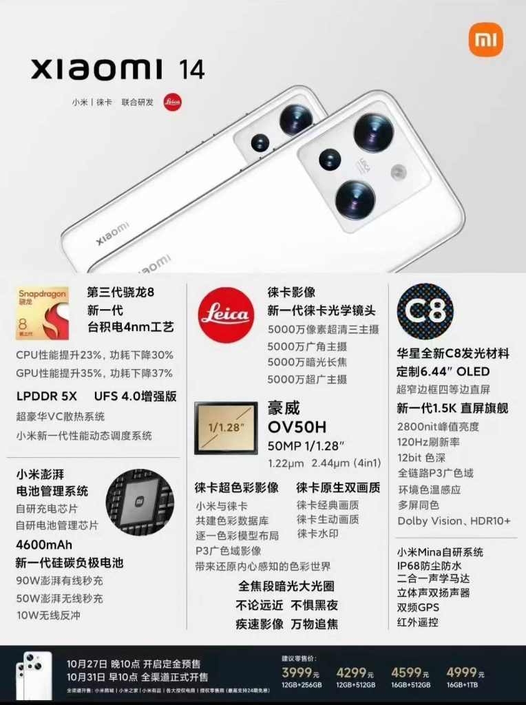 Xiaomi 14 Ultra's Specifications Leaked Ahead Of Launch - Smartprix