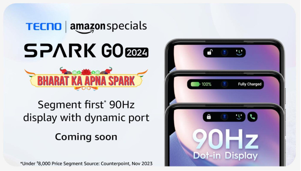 Tecno Spark Go 2024 with Dynamic Port, dual rear cameras launched in India:  price, specs