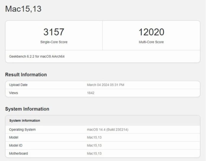 M3 MacBook Air benchmarks show significant performance gains