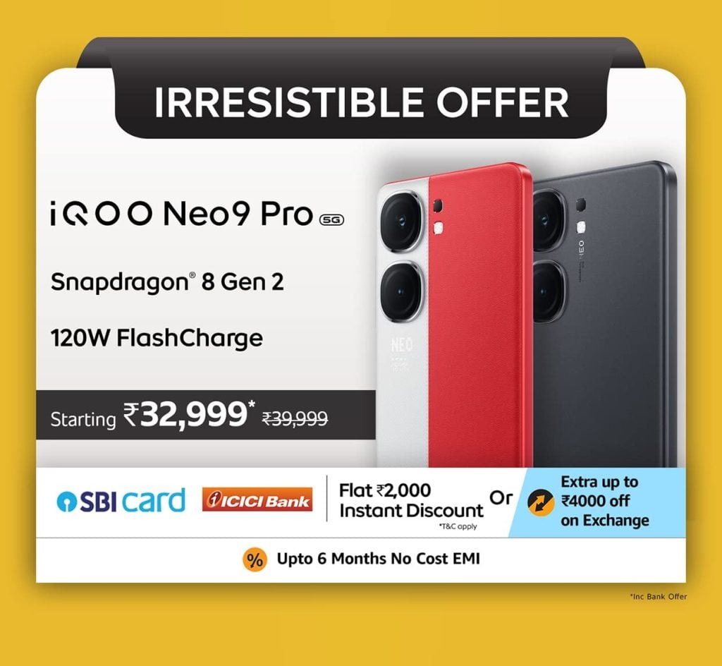 iQOO Quest Days bring maximum savings on iQOO 12 5G, Z9 5G, Neo 9 Pro ...