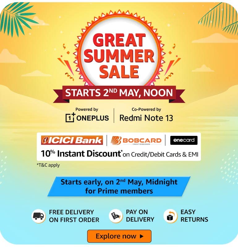 Amazon Great Summer Sale from 2 May, offers detailed Gizmochina