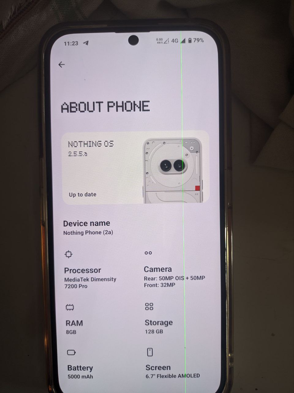 Nothing Phone (2a) Green Line Mystery: Update or Hardware Issue ...