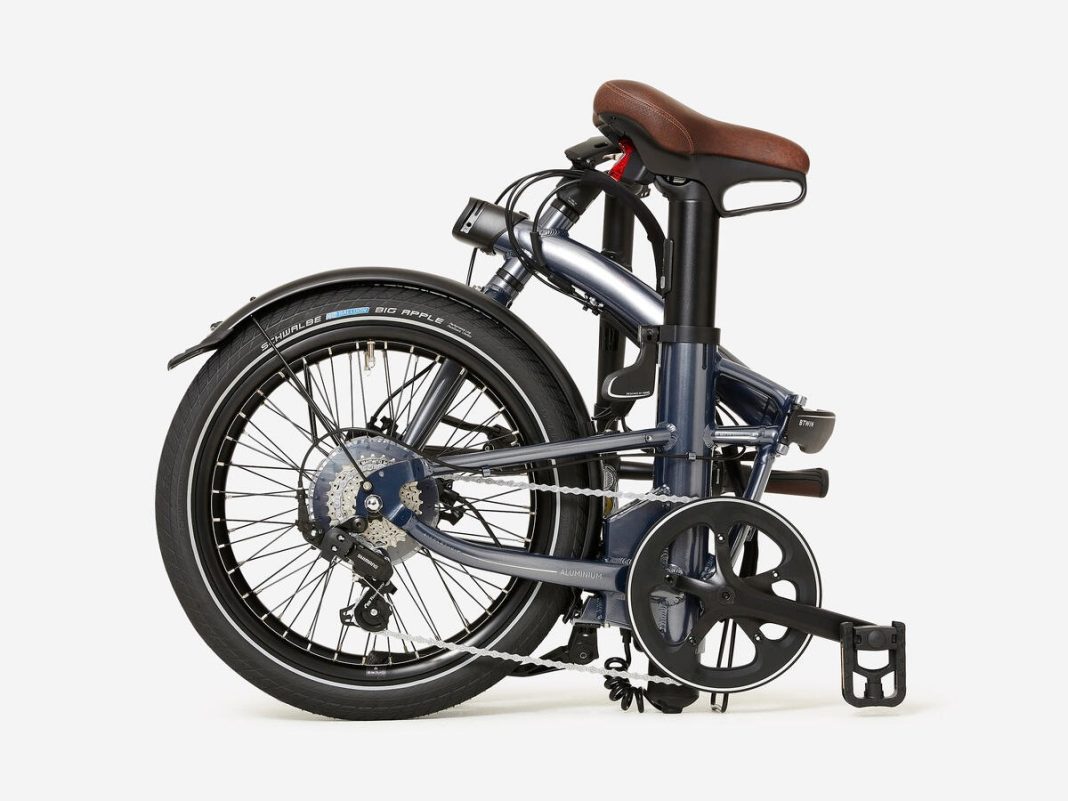 Decathlon BTWIN E-Fold 900 electric bike with a folding design, 55km ...