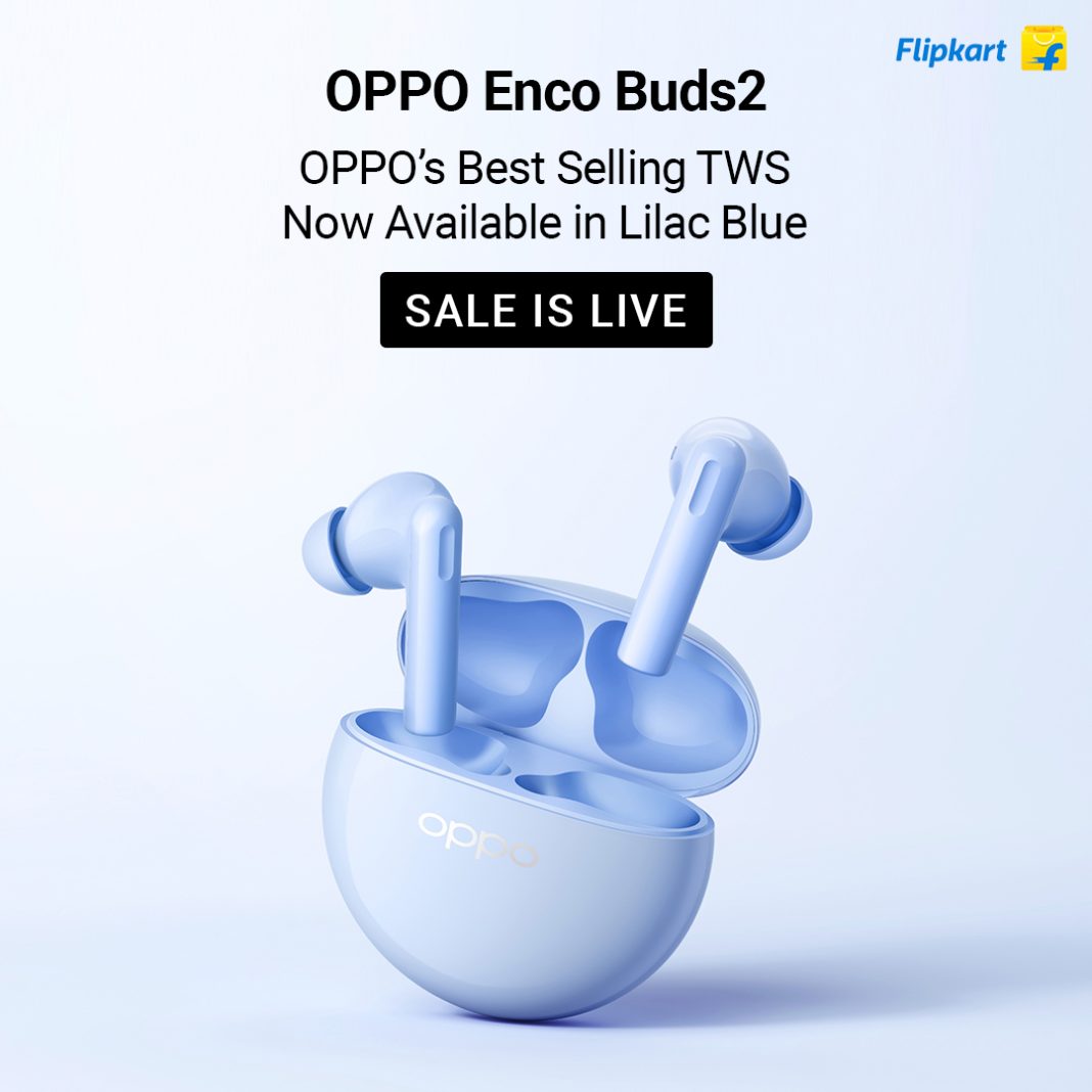 Oppo Enco Buds 2 Lilac Blue color option launched for ₹1,599 - Gizmochina