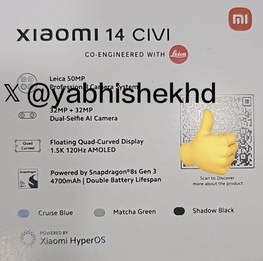 Xiaomi 14 CIVI Indian variant retail box