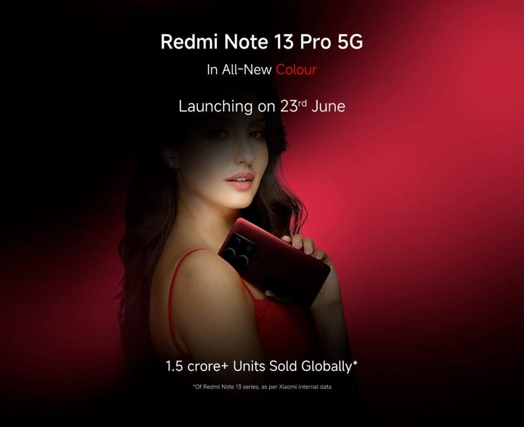 Redmi Note 13 Pro 5G red color variant